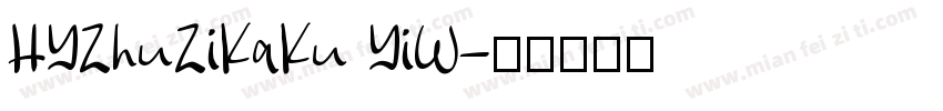 HYZhuZiKaKu YiW字体转换